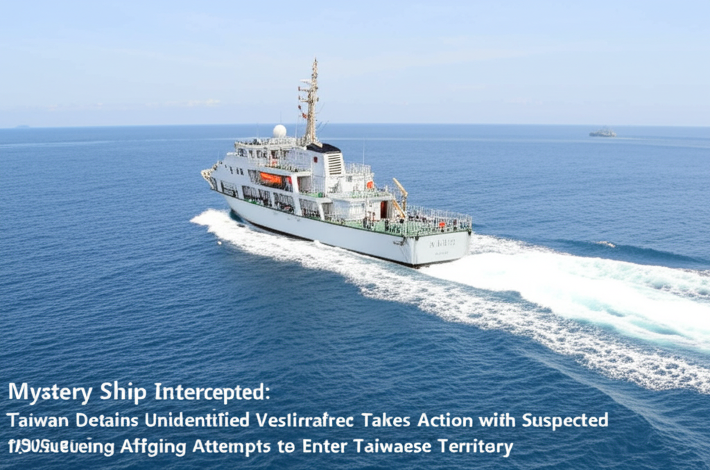 Mystery Ship Intercepted: Taiwan Detains Unidentified Vessel in Restricted Waters
