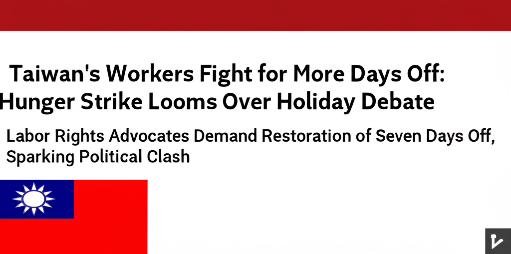 Taiwan's Workers Fight for More Days Off: Hunger Strike Looms Over Holiday Debate