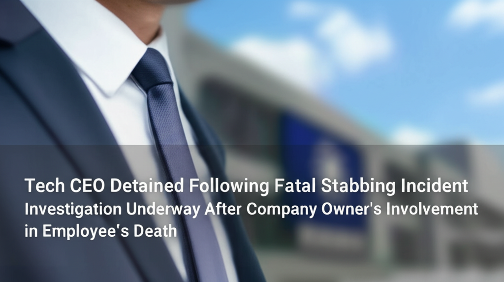 Tech CEO Detained Following Fatal Stabbing Incident
