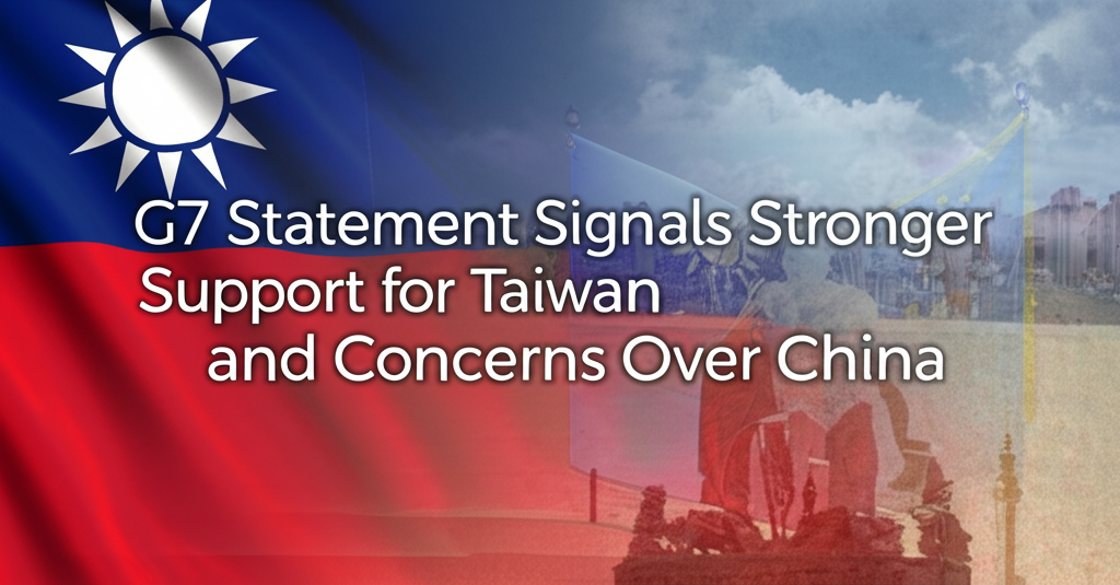 G7 Statement Signals Stronger Support for Taiwan and Concerns Over China