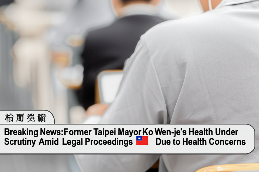 Breaking News: Former Taipei Mayor Ko Wen-je's Health Under Scrutiny Amid Legal Proceedings