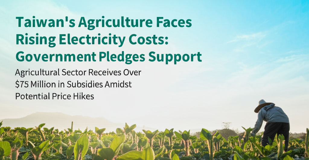Taiwan's Agriculture Faces Rising Electricity Costs: Government Pledges Support