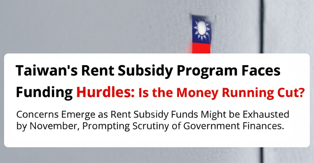 Taiwan's Rent Subsidy Program Faces Funding Hurdles: Is the Money Running Out?