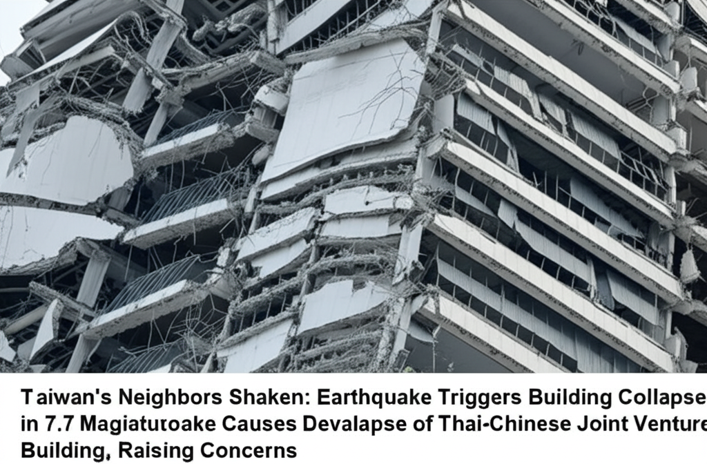 Taiwan's Neighbors Shaken: Earthquake Triggers Building Collapse in Thailand