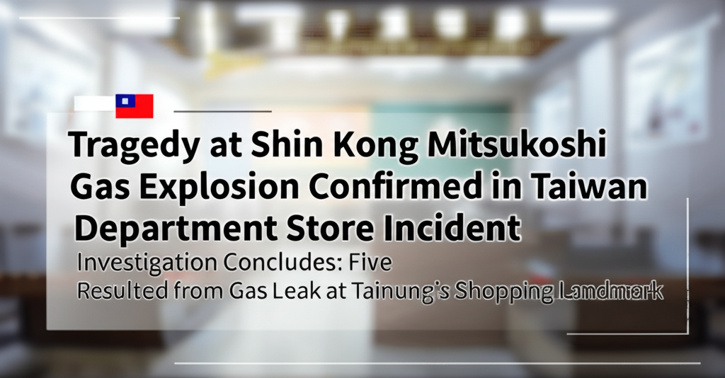 Tragedy at Shin Kong Mitsukoshi: Gas Explosion Confirmed in Taiwan Department Store Incident