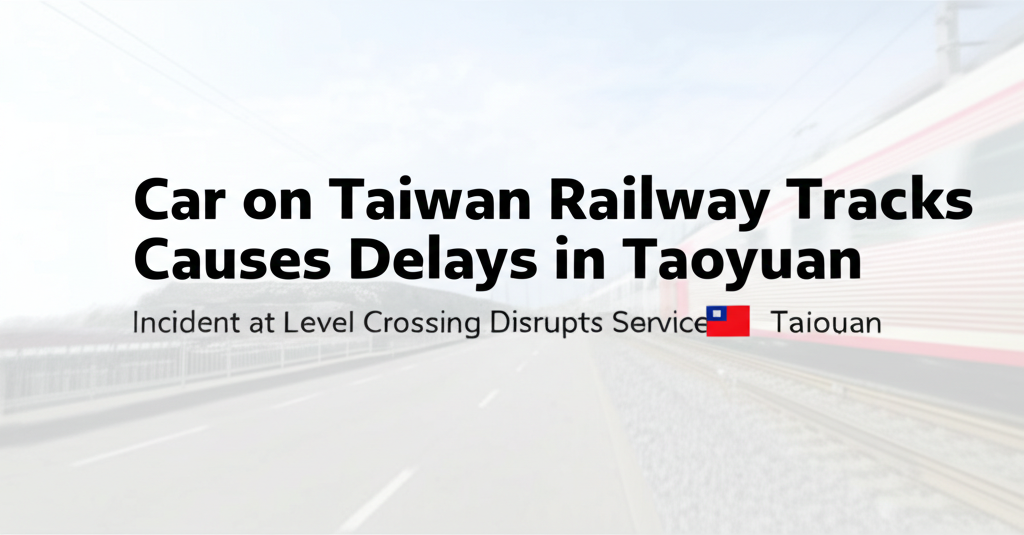 Car on Taiwan Railway Tracks Causes Delays in Taoyuan