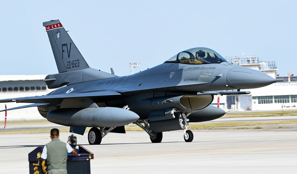 Taiwan Takes Delivery of its First F-16 Block 70 Fighter Jet from the U.S.