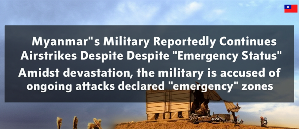 Myanmar's Military Reportedly Continues Airstrikes Despite Earthquake and 