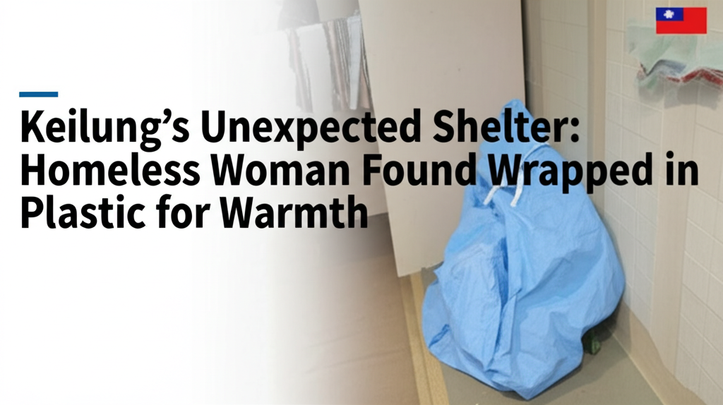 Keelung's Unexpected Shelter: Homeless Woman Found Wrapped in Plastic for Warmth