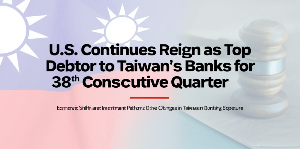 U.S. Continues Reign as Top Debtor to Taiwan's Banks for 38th Consecutive Quarter