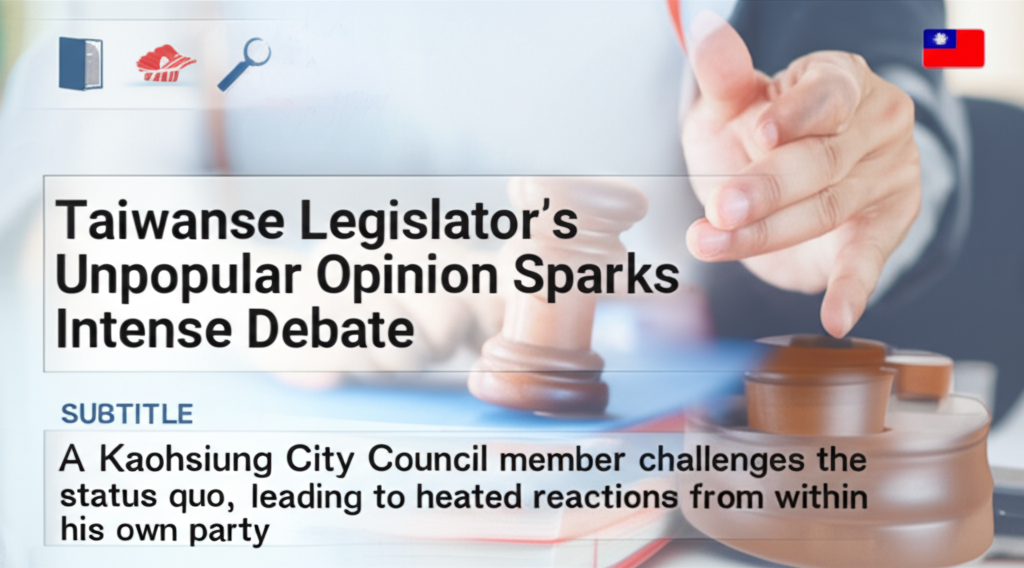 Taiwanese Legislator's Unpopular Opinion Sparks Intense Debate
