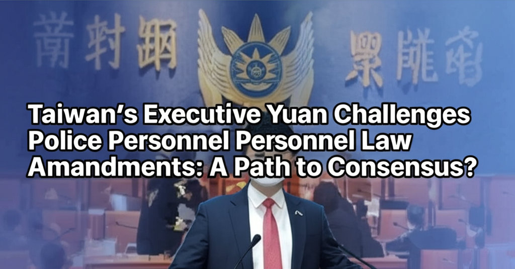 Taiwan's Executive Yuan Challenges Police Personnel Law Amendments: A Path to Consensus?