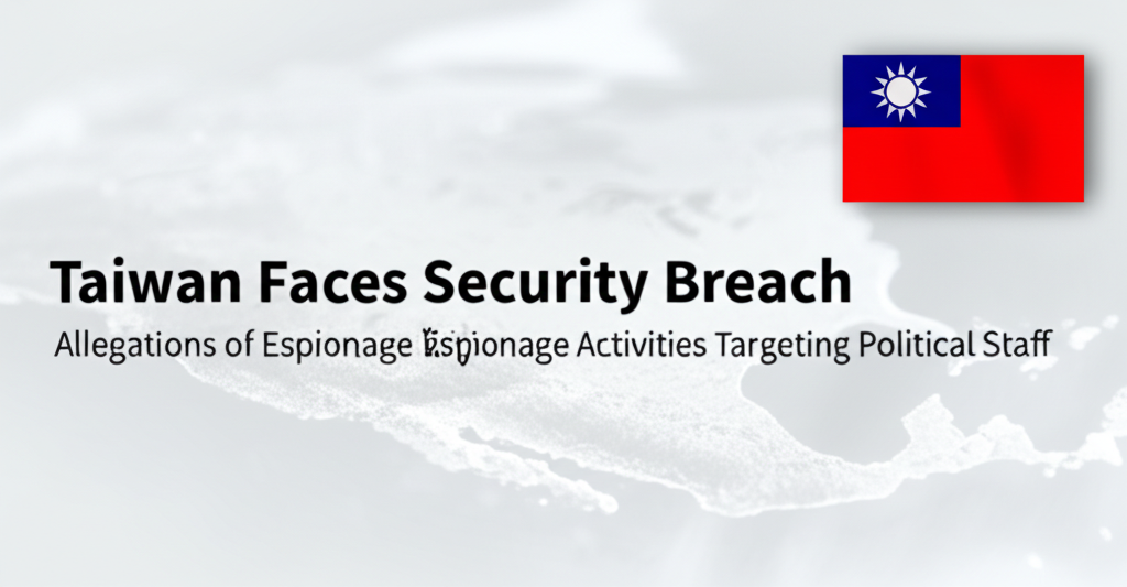 Taiwan Faces Security Breach: Allegations of Espionage Within the Ruling Party