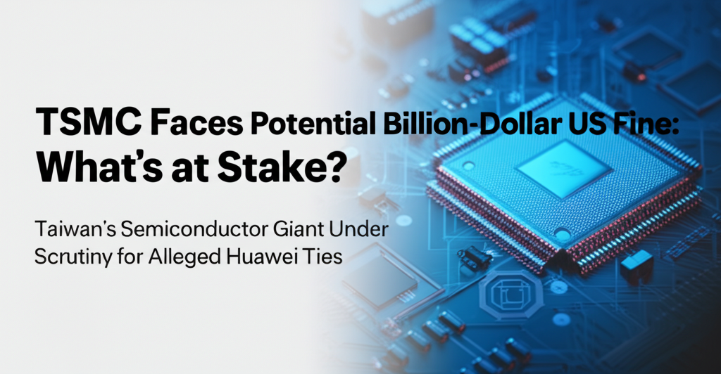 TSMC Faces Potential Billion-Dollar US Fine: What's at Stake?
