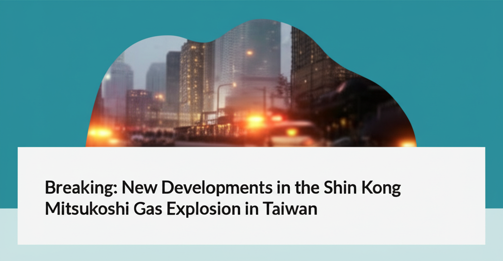 Breaking: New Developments in the Shin Kong Mitsukoshi Gas Explosion in Taiwan