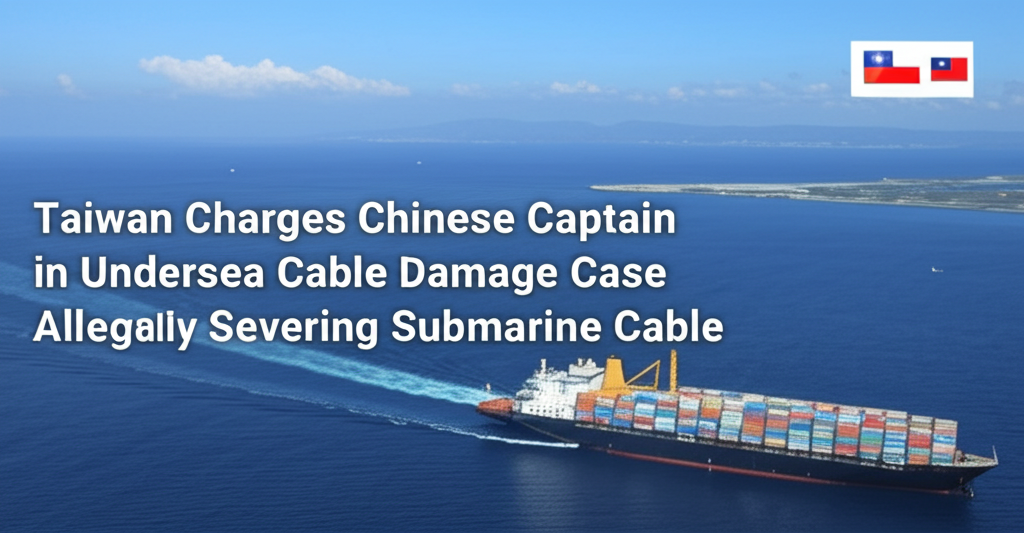 Taiwan Charges Chinese Captain in Undersea Cable Damage Case