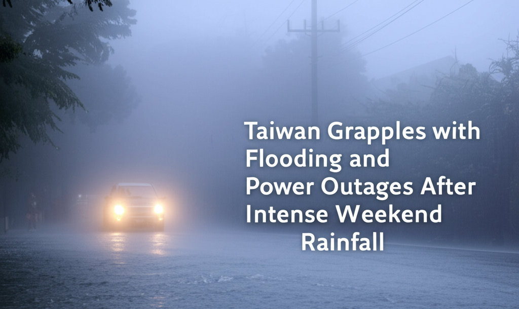 Taiwan Grapples with Flooding and Power Outages After Intense Weekend Rainfall
