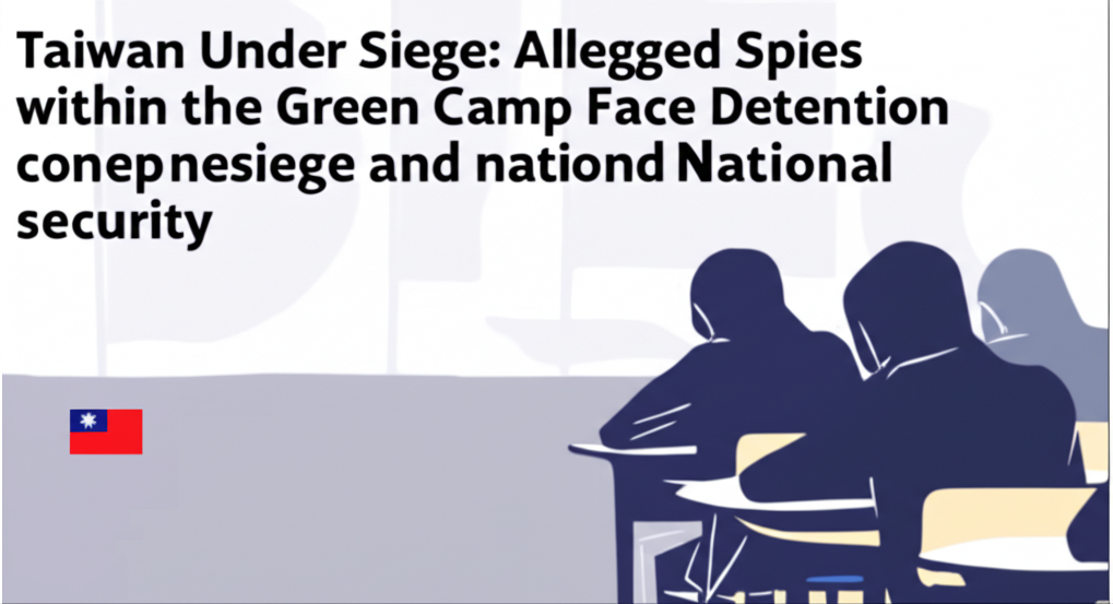 Taiwan Under Siege: Alleged Spies within the Green Camp Face Detention