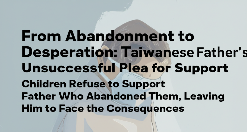 From Abandonment to Desperation: Taiwanese Father's Unsuccessful Plea for Support