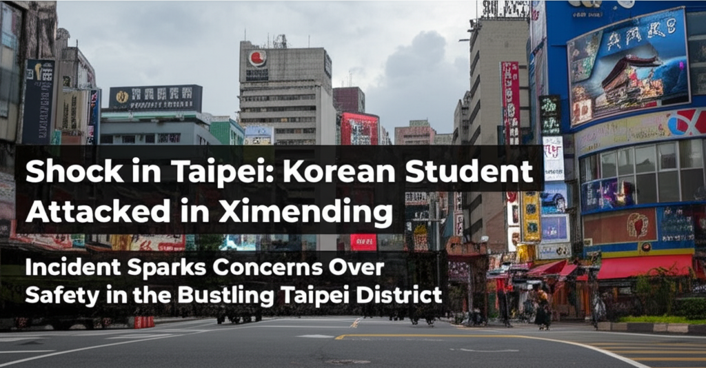 Shock in Taipei: Korean Student Attacked in Ximending