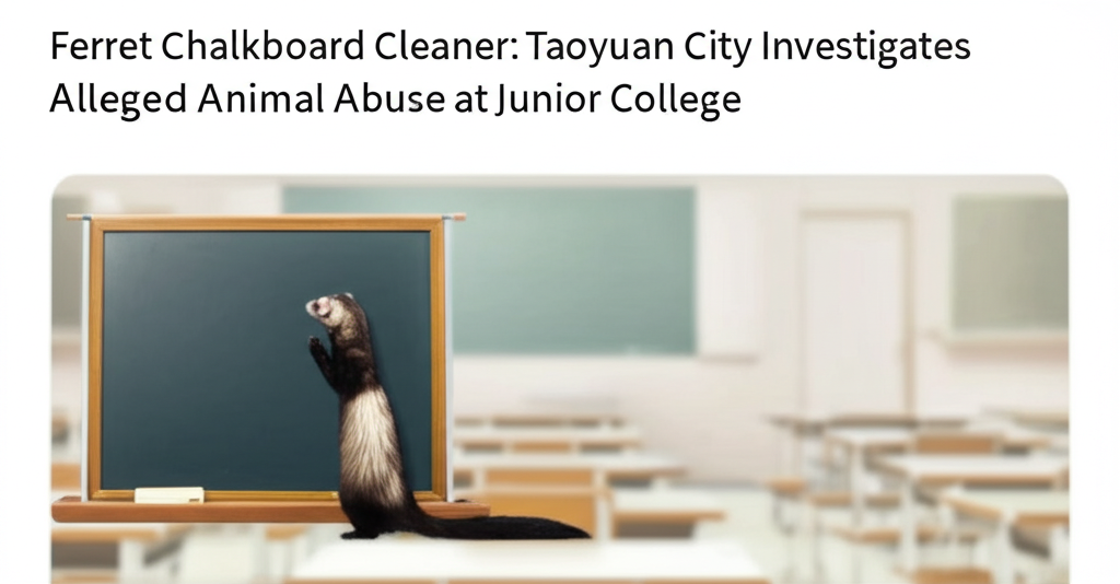 Ferret Chalkboard Cleaner: Taoyuan City Investigates Alleged Animal Abuse at Junior College