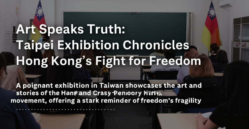 Art Speaks Truth: Taipei Exhibition Chronicles Hong Kong's Fight for Freedom