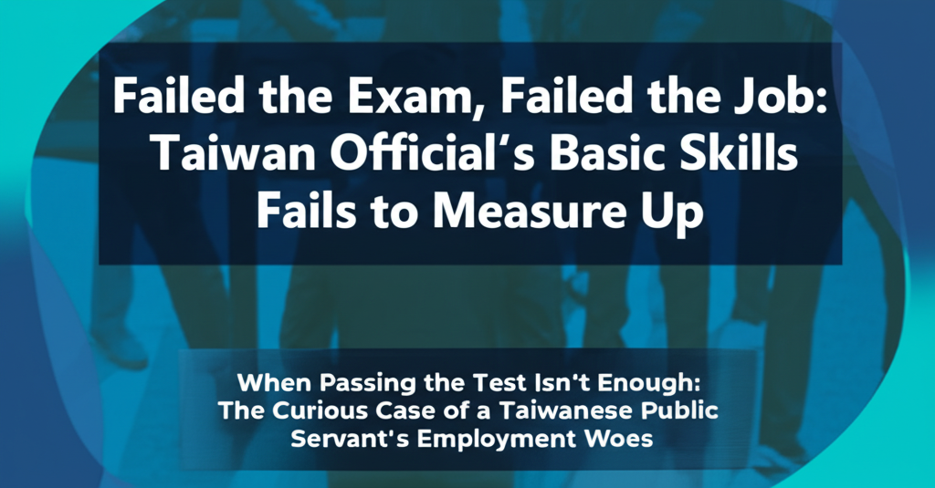 Failed the Exam, Failed the Job: Taiwan Official's Basic Skills Fails to Measure Up