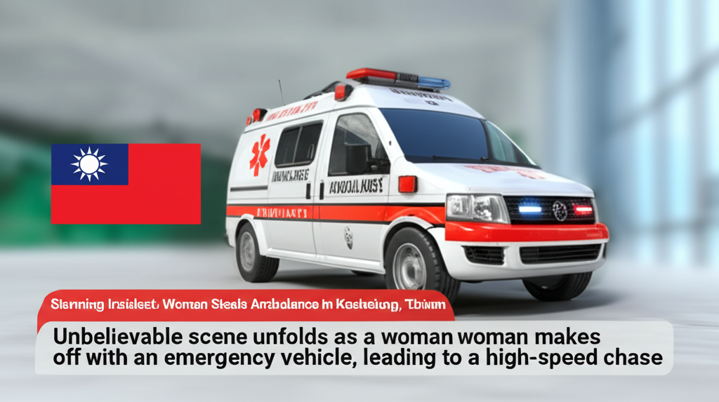 Stunning Incident: Woman Steals Ambulance in Kaohsiung, Taiwan