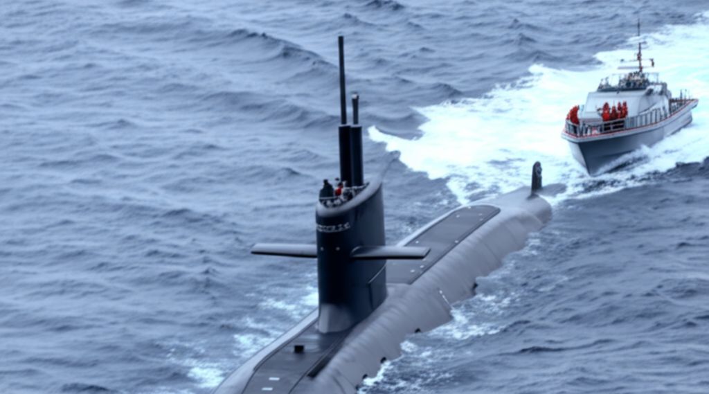 Submarine Surprise: Taiwan's Hai Lung Submarine Encounter with Fishing Vessel Stuns Anglers