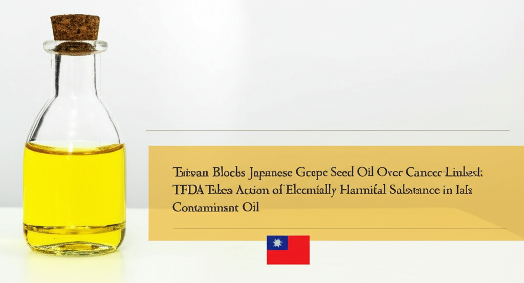 Taiwan Blocks Japanese Grape Seed Oil Over Cancer-Linked Contaminant