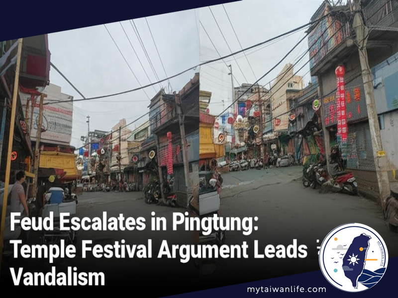 Feud Escalates in Pingtung: Temple Festival Argument Leads to Vandalism