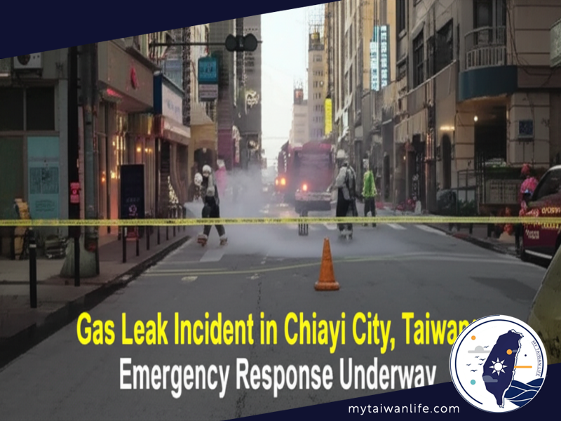 Gas Leak Incident in Chiayi City, Taiwan: Emergency Response Underway