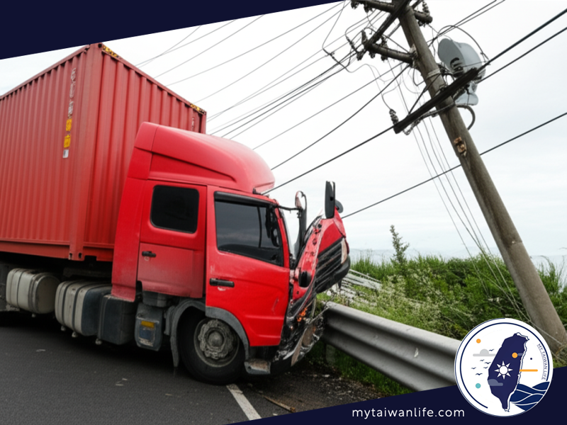 Container Truck Crash in Toucheng, Taiwan: Fatigue Suspected