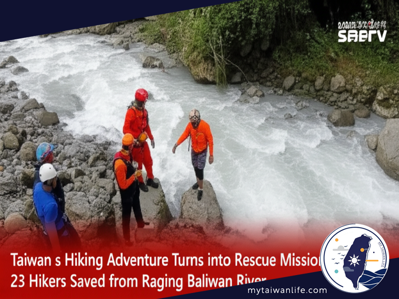 Taiwan's Hiking Adventure Turns into Rescue Mission: 23 Hikers Saved from Raging Baliwan River